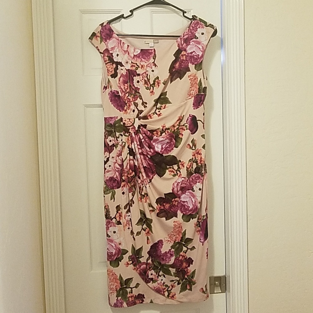 Pink floral dress. Perfect for spring and Easter